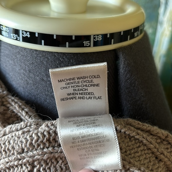 Leo & Nicole Tan Cardigan Sweater - Picture 8 of 8